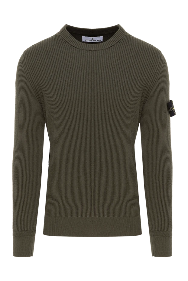 Stone Island man men's long sleeve wool jumper green buy with prices and photos 177258 - photo 1