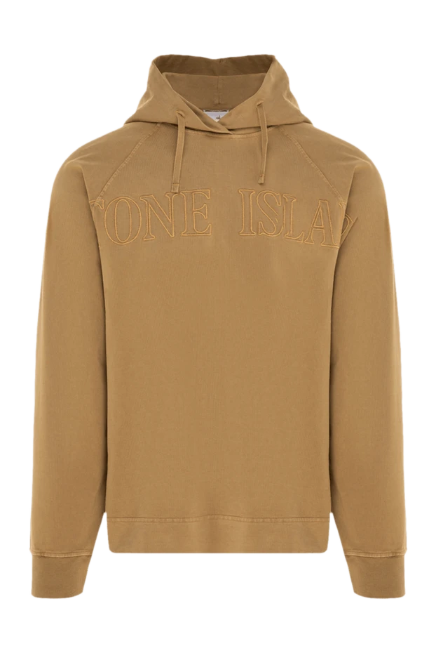 Stone Island cotton hoodie for men yellow 197033 - photo 1