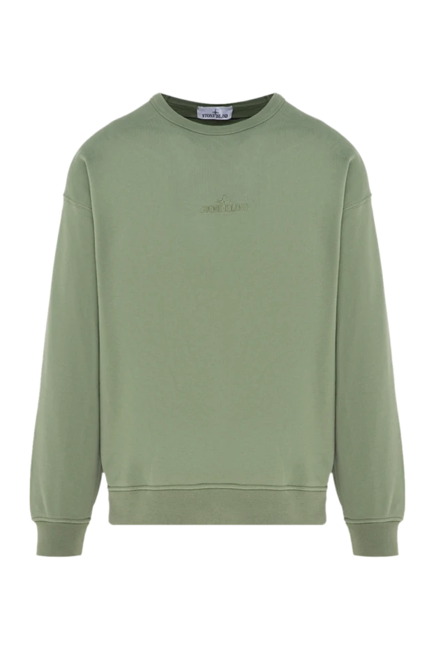 Stone Island men's sports sweatshirt made of cotton green 177273 - photo 1