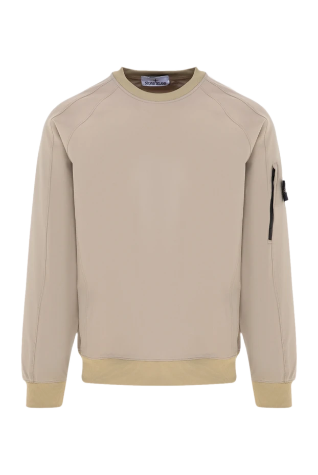 Stone Island man sweatshirt made of polyamide and elastane for men, beige buy with prices and photos 177274 - photo 1