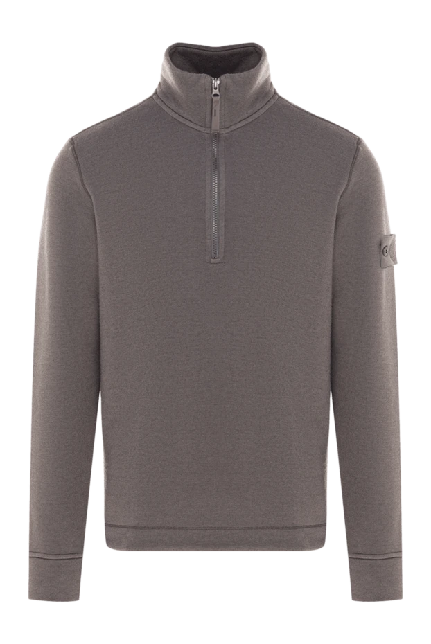 Stone Island men's sports sweatshirt gray 177277 - photo 1