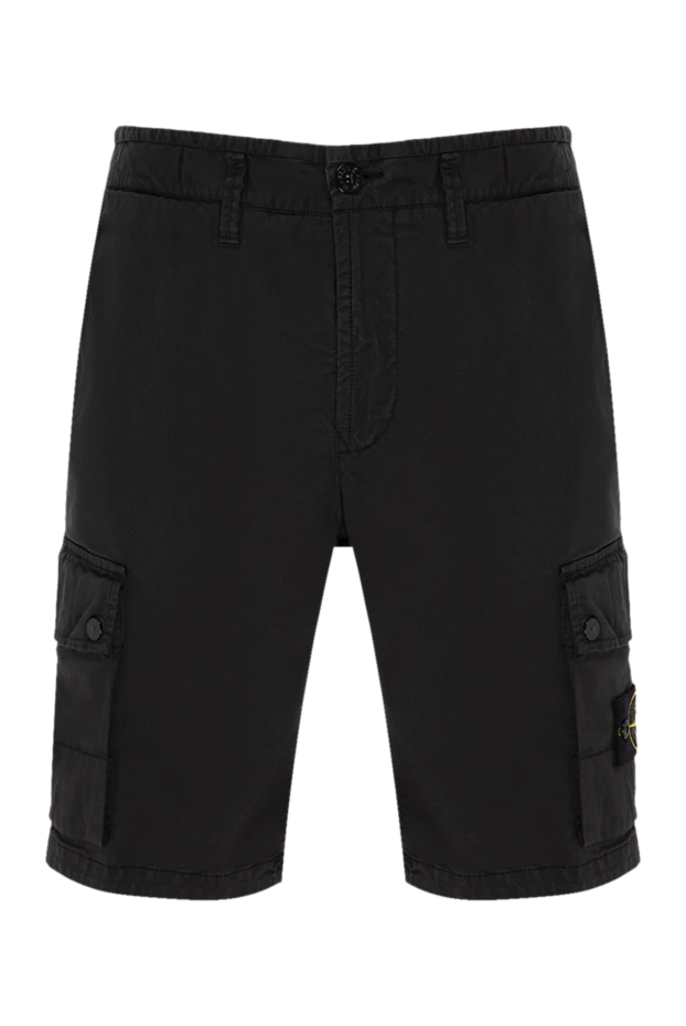 Stone Island мужские шорты из хлопка и полиамида мужские черные купить с ценами и фото 177280 - фото 1