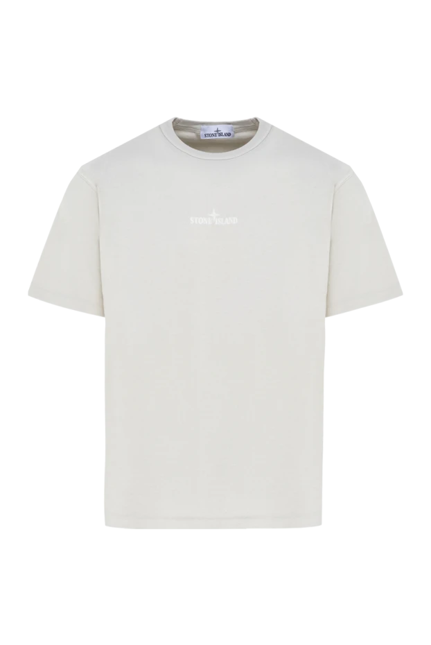 Stone Island man cotton t-shirt for men, beige buy with prices and photos 177281 - photo 1