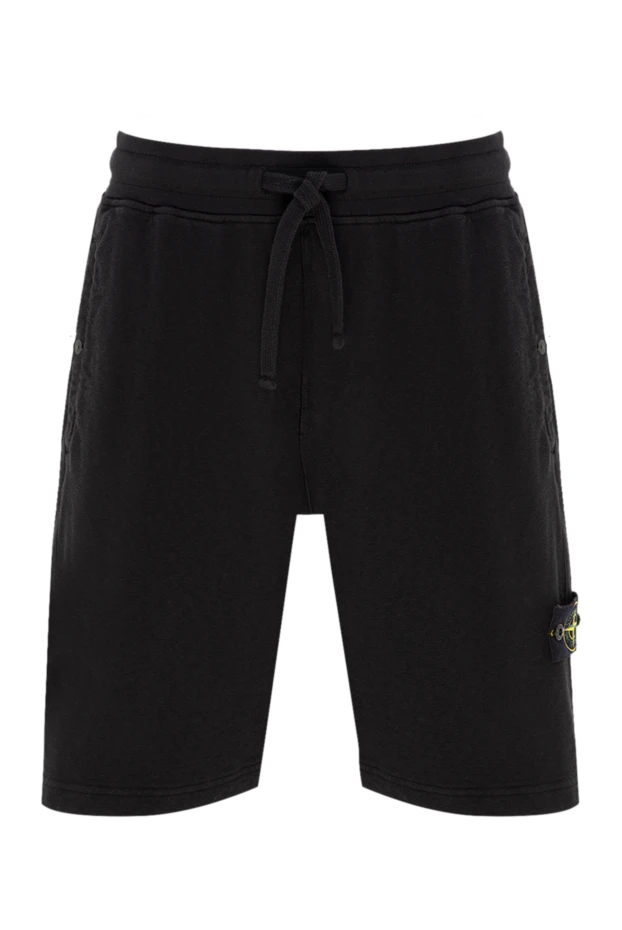 Stone Island man cotton shorts for men, black buy with prices and photos 177282 - photo 1