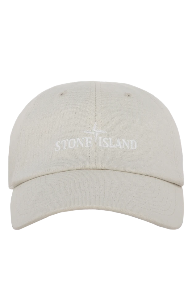 Stone Island man cotton cap for men, beige 177283 - photo 1