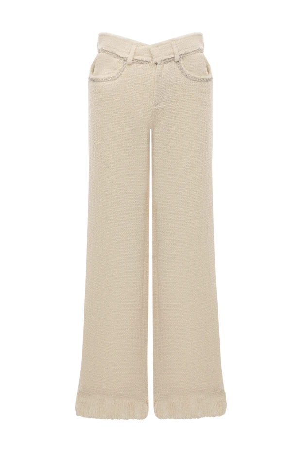 Giuseppe Di Morabito woman women's beige knitted trousers 177292 - photo 1