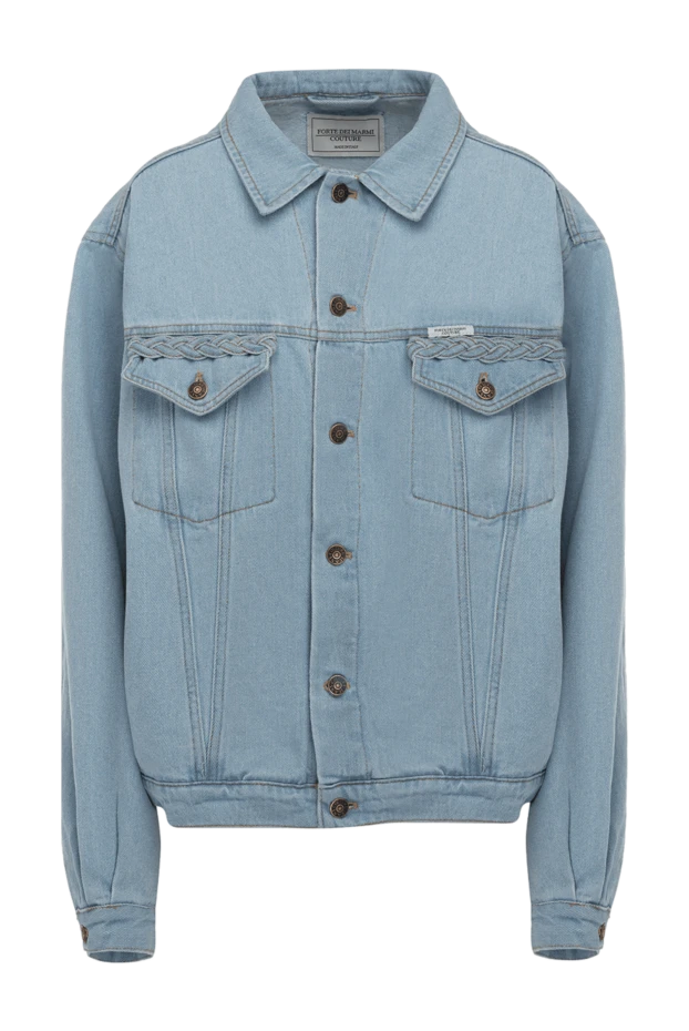 Forte dei Marmi Couture woman women's cotton denim jacket blue buy with prices and photos 177302 - photo 1