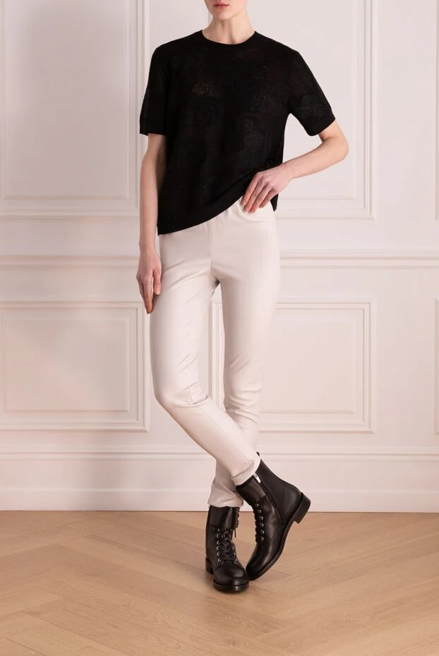 Max&Moi woman women's white genuine leather leggings buy with prices and photos 177311 - photo 2