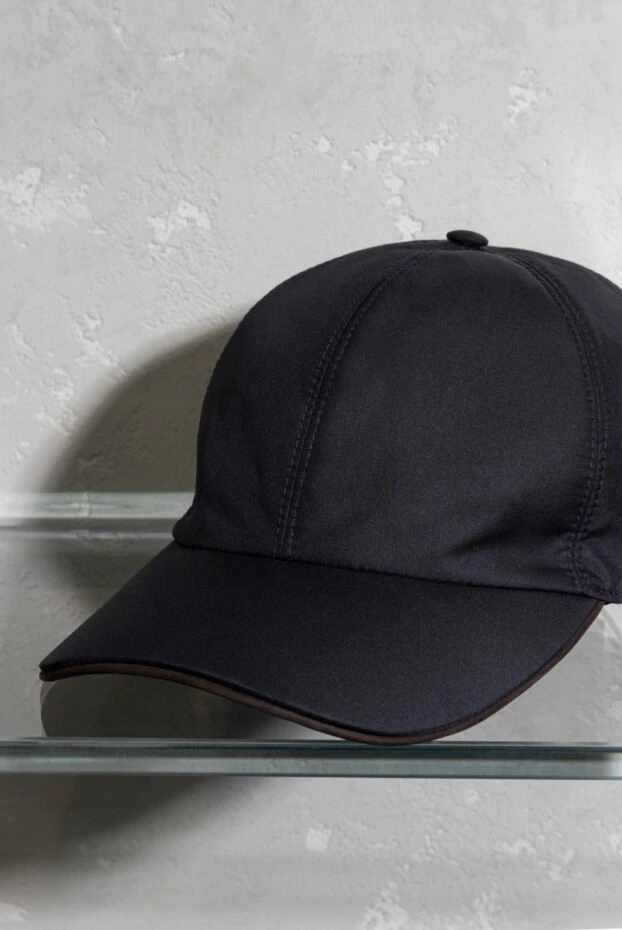 Універсальна темно-синя бейсболка з мінімальним дизайном - фото 2