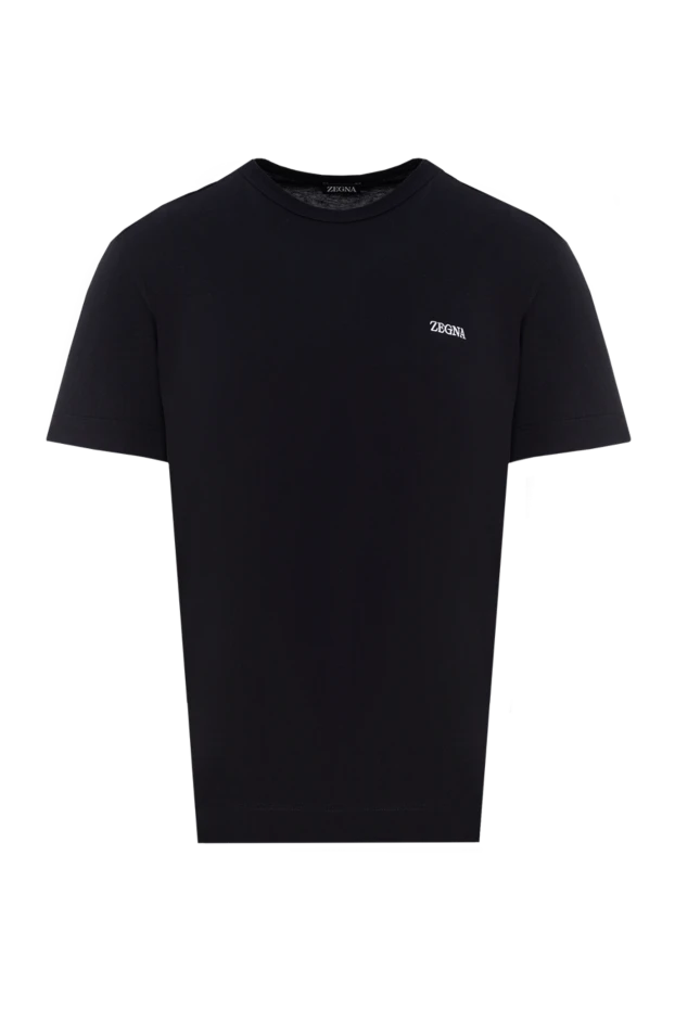 Ermenegildo Zegna man cotton t-shirt for men, black 177335 - photo 1