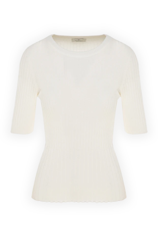 Panicale woman women's white silk and cotton jumper buy with prices and photos 177341 - photo 1
