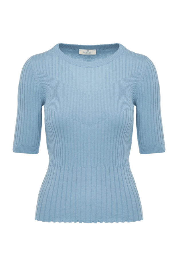 Panicale woman silk and cotton jumper for women, blue buy with prices and photos 177342 - photo 1