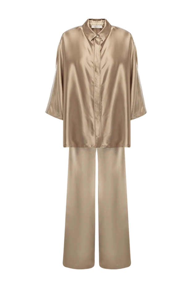 Panicale жіночі костюм з брюками з поліестеру жіночий бежевий купити фото з цінами 177344 - фото 1