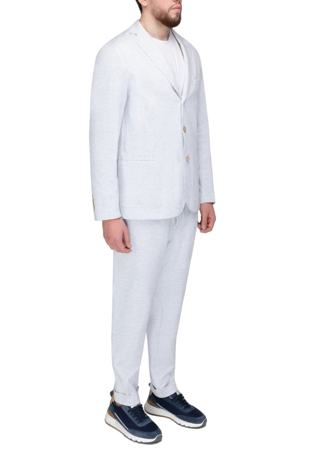 Eleventy man cotton and polyester jacket for men white 177518 - photo 3