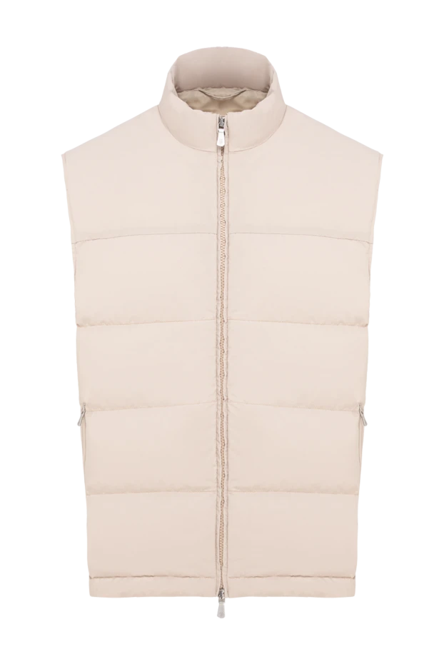 Eleventy beige men's vest made of wool and polyamide 177520 - photo 1
