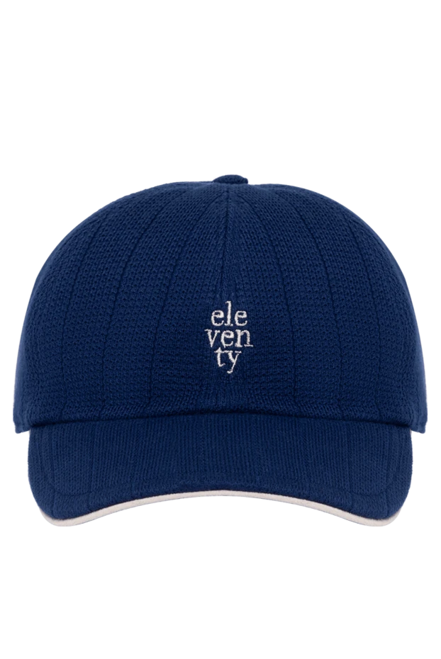 Eleventy cap made of cotton men's blue 177548 - photo 1