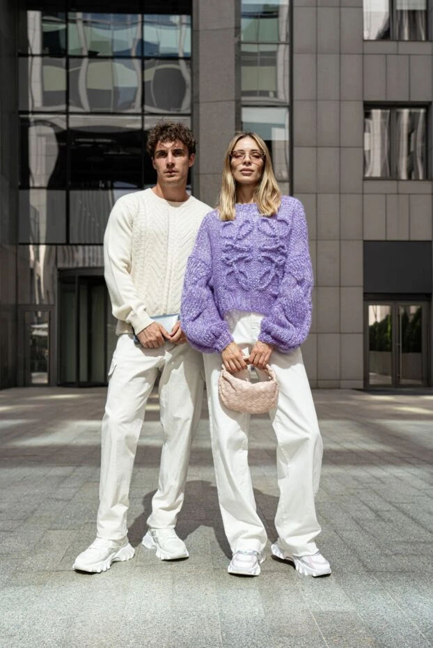 Balmain белые кроссовки b-east pb с монограммой логотипа с розовыми вставками 177555 - фото 3