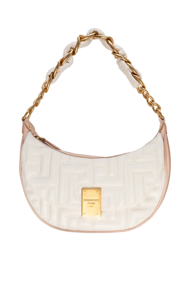 Balmain woman women's leather bag, beige 177561 - photo 1