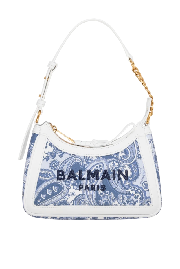 Balmain жіночі сумка з бавовни та льону жіноча синя купити фото з цінами 177563 - фото 1