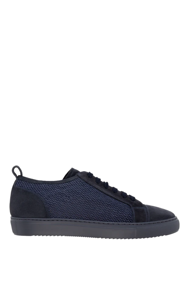 Doucal`s nubuck sneakers for men blue 177594 - photo 1