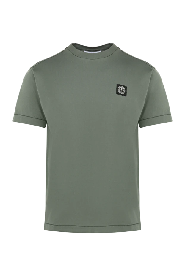Stone Island man men's cotton t-shirt green buy with prices and photos 177608 - photo 1