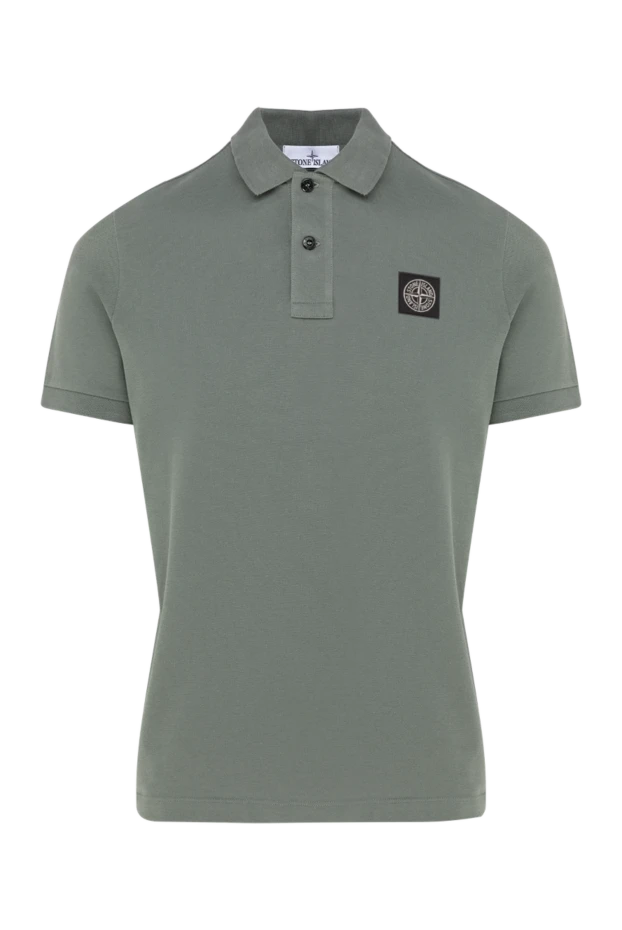 Stone Island polo shirt made of cotton for men green 177610 - photo 1