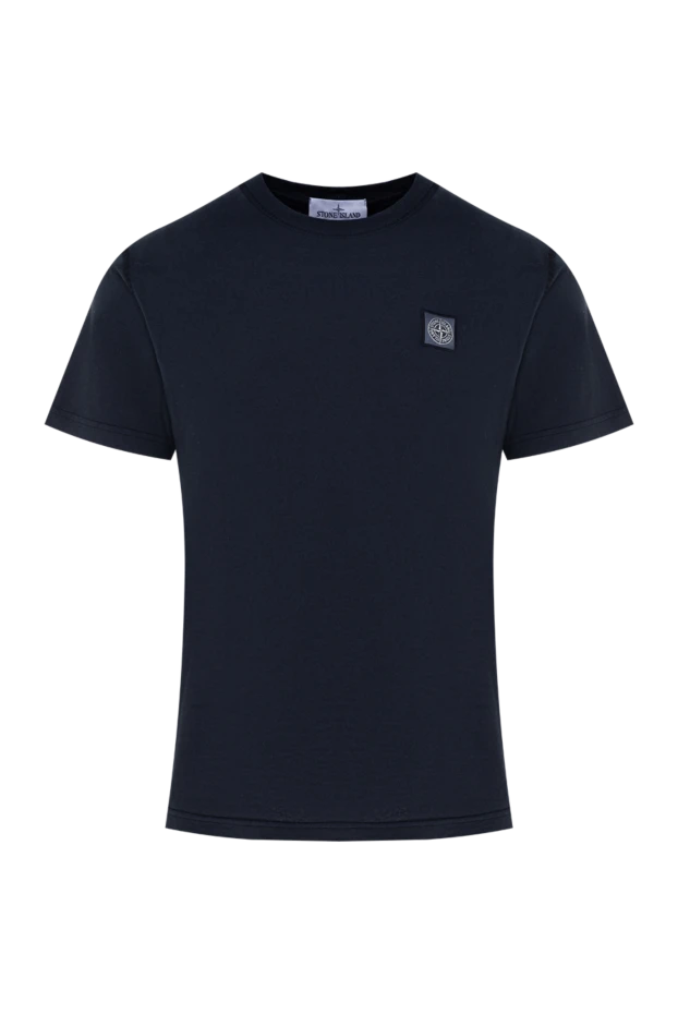 Stone Island man cotton t-shirt for men, blue buy with prices and photos 177612 - photo 1