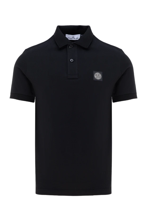 Stone Island man men's black cotton polo buy with prices and photos 177613 - photo 1