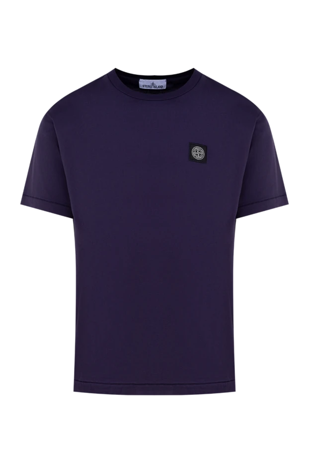 Stone Island man cotton t-shirt for men, purple buy with prices and photos 177619 - photo 1