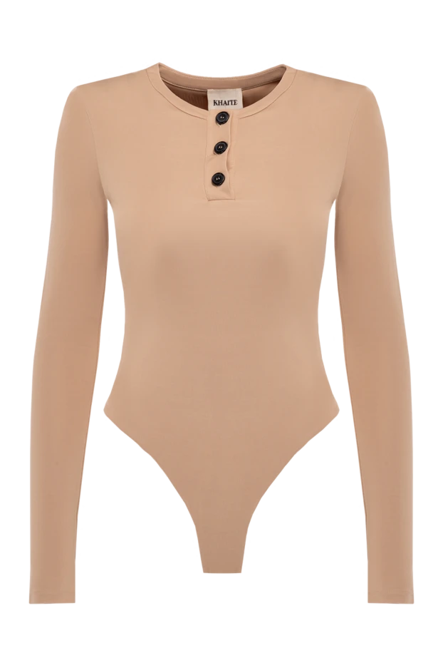 Khaite viscose bodysuit for women beige 177638 - photo 1