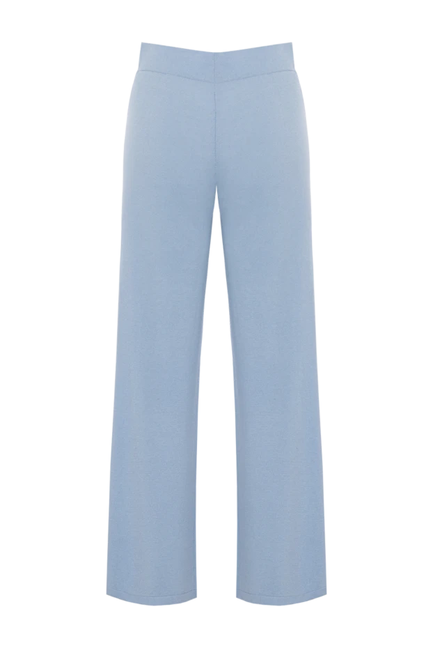 Rocco Ragni woman women's knitted silk and cashmere trousers, blue buy with prices and photos 177651 - photo 1