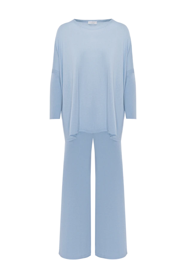 Rocco Ragni woman walking suit made of silk and cashmere, women's blue buy with prices and photos 177652 - photo 1