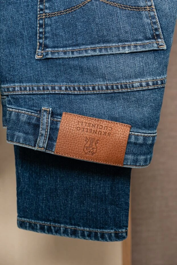 Brunello Cucinelli blue cotton and elastane jeans for men 177663 - photo 2