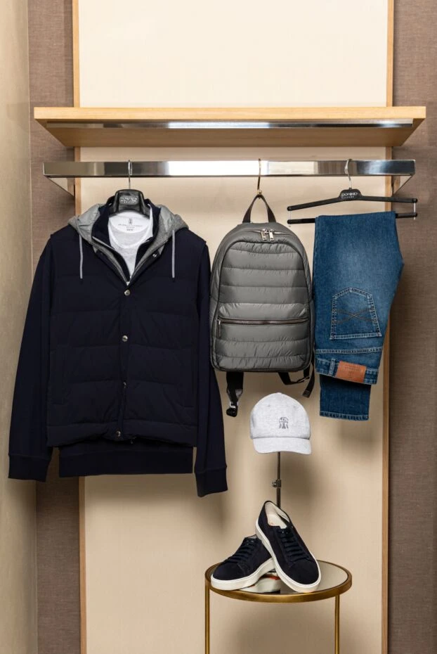 Brunello Cucinelli blue cotton and elastane jeans for men 177663 - photo 3