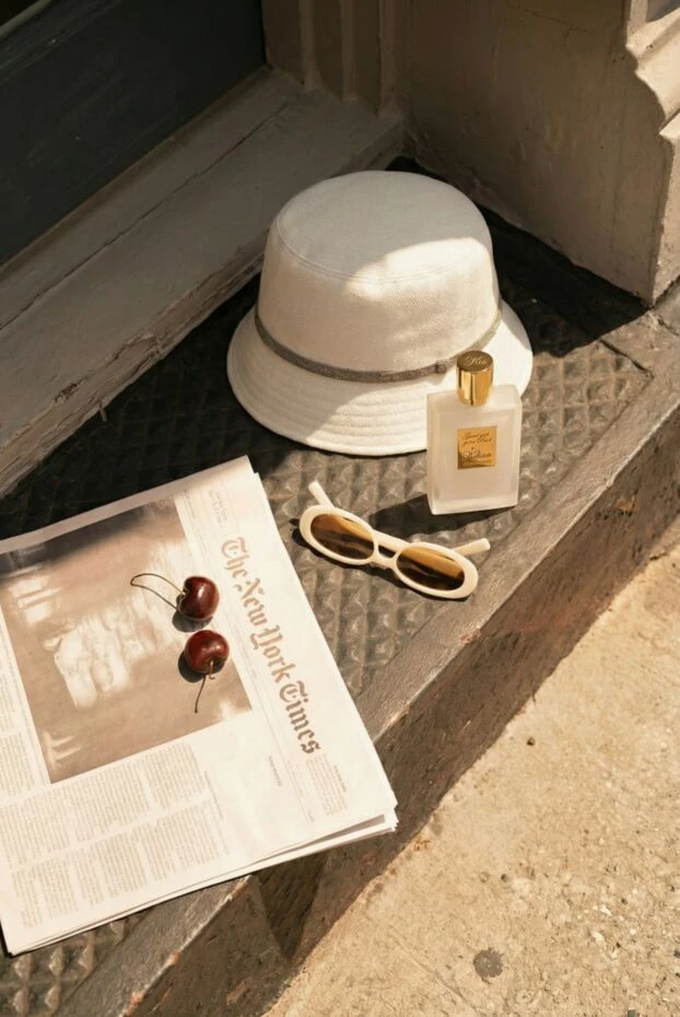 Шляпа из хлопка и льна женская белая - фото 2