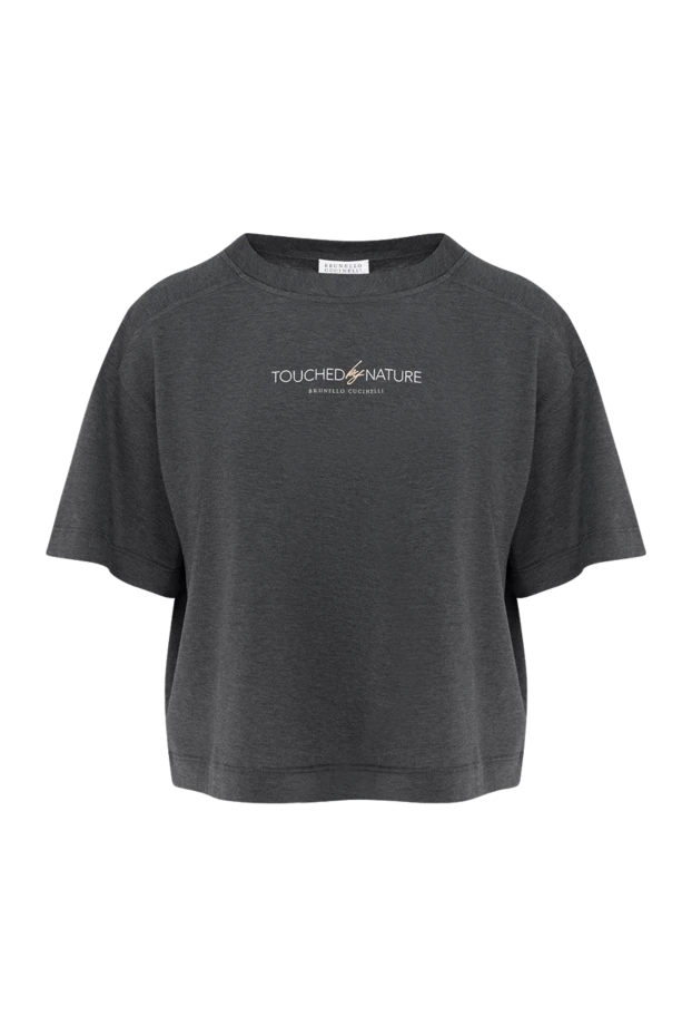 Women's gray cotton T-shirt