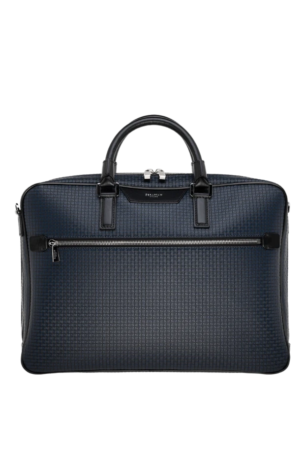 Serapian man briefcase made of genuine leather, men's blue buy with prices and photos 177736 - photo 1