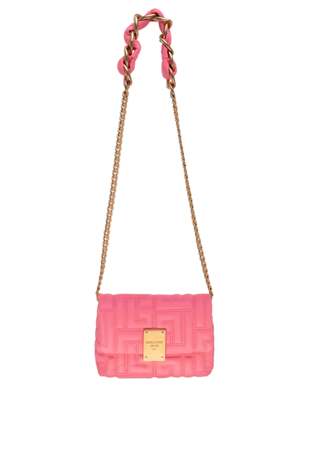 Balmain woman women's leather bag pink buy with prices and photos 177747 - photo 1