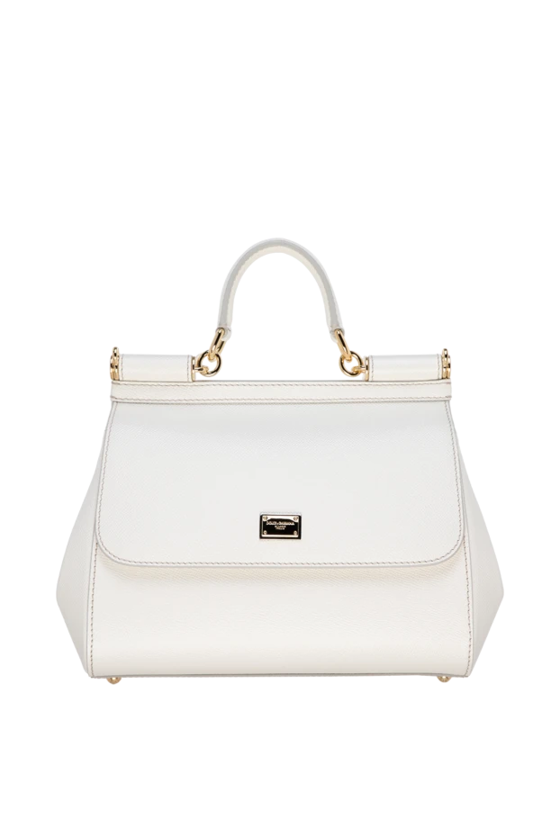 Dolce & Gabbana жіночі сумка із натуральної шкіри жіноча біла купити фото з цінами 177750 - фото 1
