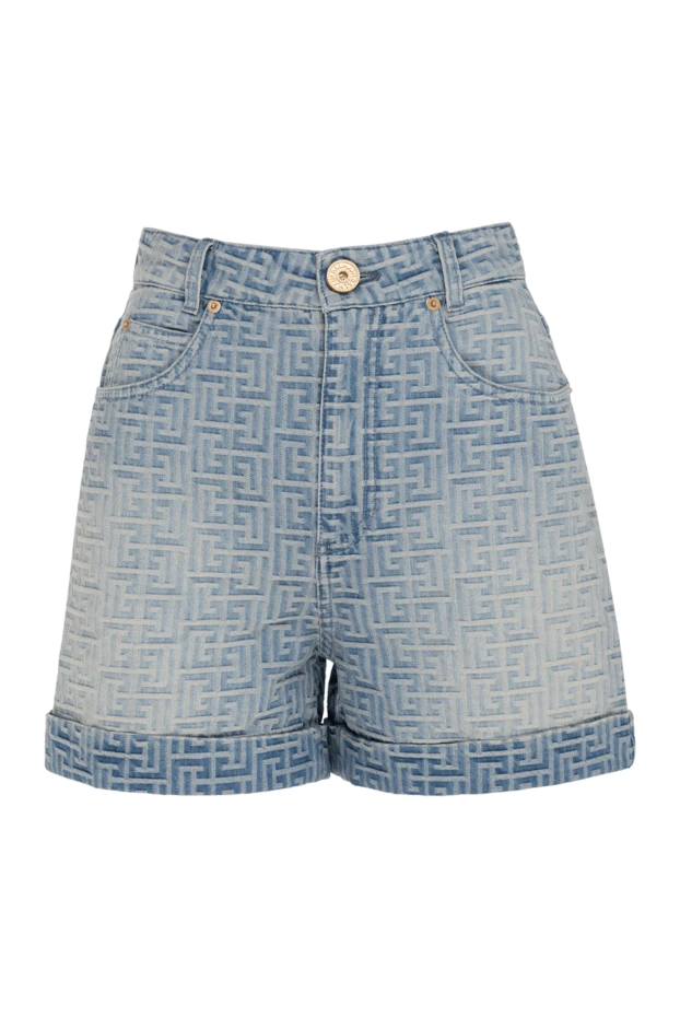 Balmain woman women's cotton denim shorts blue buy with prices and photos 177777 - photo 1