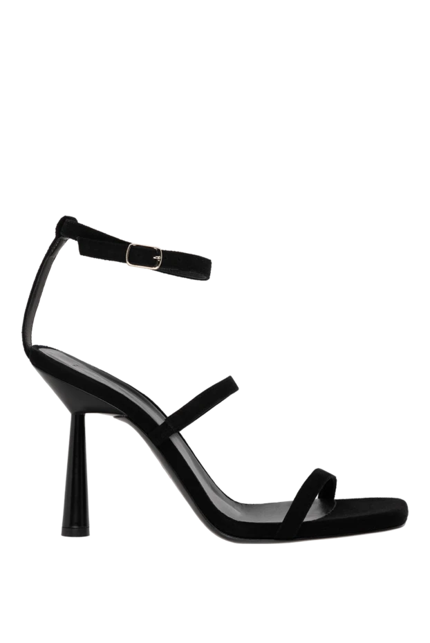 Gia Borghini woman women's black leather sandals 177782 - photo 1