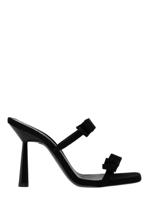 Gia Borghini woman women's black leather sandals 177783 - photo 1