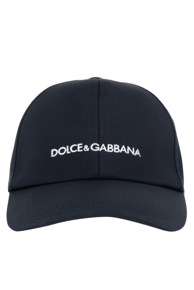 Dolce & Gabbana мужские кепка из хлопка мужская синяя купить с ценами и фото 177803 - фото 1