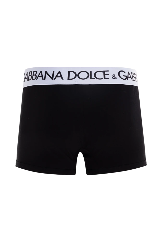 Dolce & Gabbana мужские трусы боксеры черные мужские из хлопка и эластана 177804 - фото 2