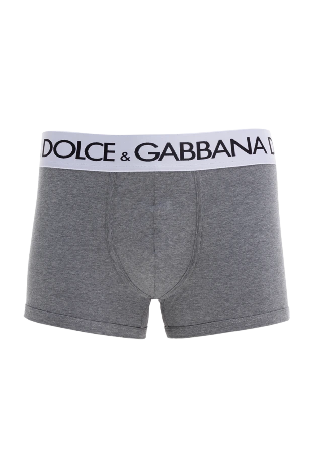 Dolce & Gabbana man gray men's boxer briefs made of cotton and elastane 177805 - photo 1