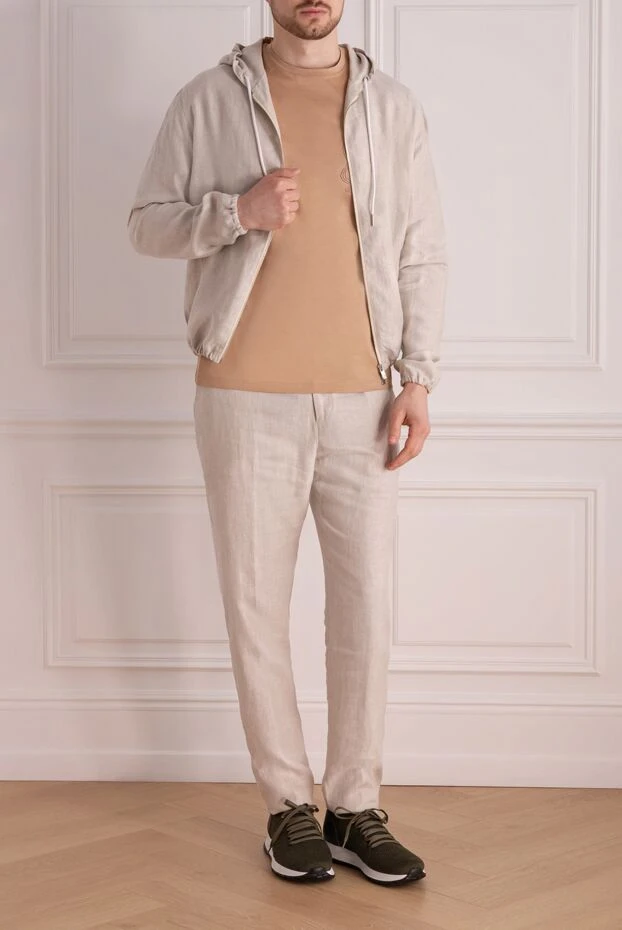 Tombolini man beige men's walking suit made of linen 177813 - photo 2