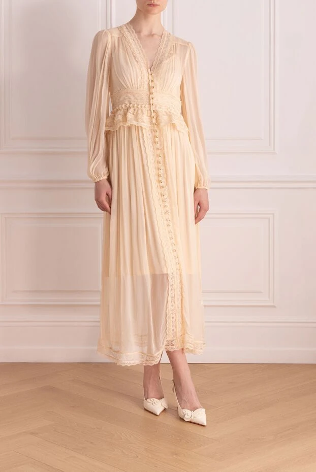 Zimmermann beige viscose dress for women 177819 - photo 2
