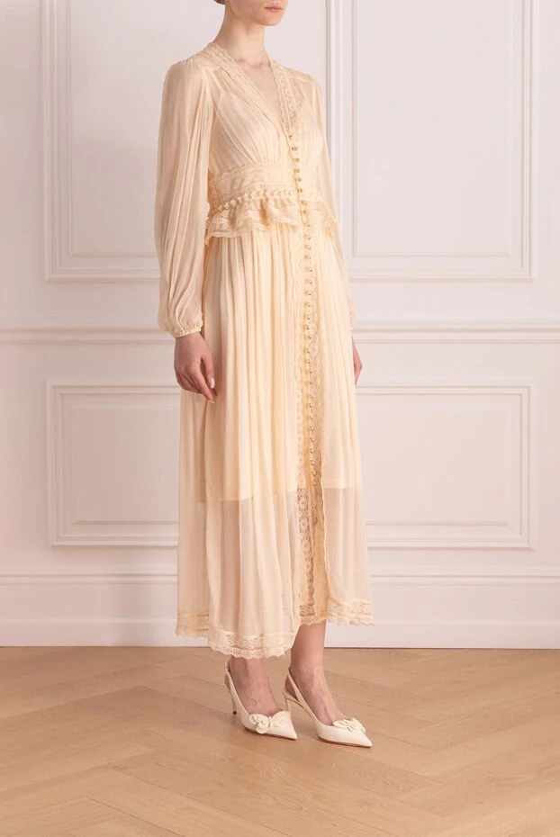 Zimmermann beige viscose dress for women 177819 - photo 3
