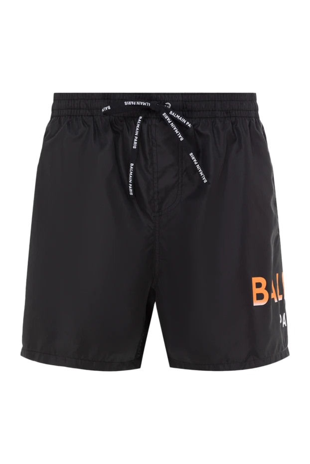 Balmain man men's black polyester beach shorts 177845 - photo 1