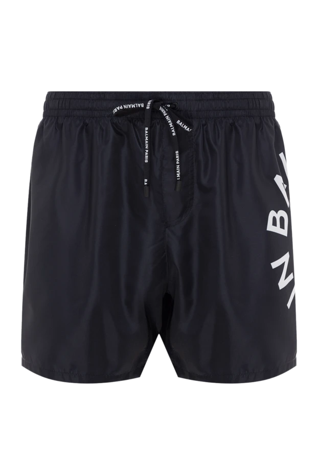 Balmain мужские шорты пляжные из полиэстера мужские черные купить с ценами и фото 177847 - фото 1